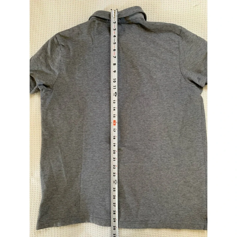 Banana Republic Performance Pique Pocket Polo Shirt‎ Mens XL Grey Heather BR+